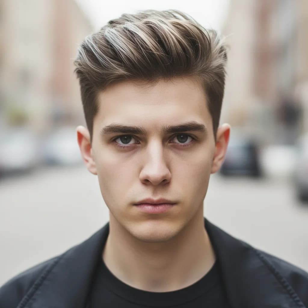 Before and after of a virtual haircut preview