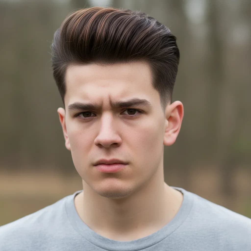 Multiple angles of an AI-generated haircut preview after