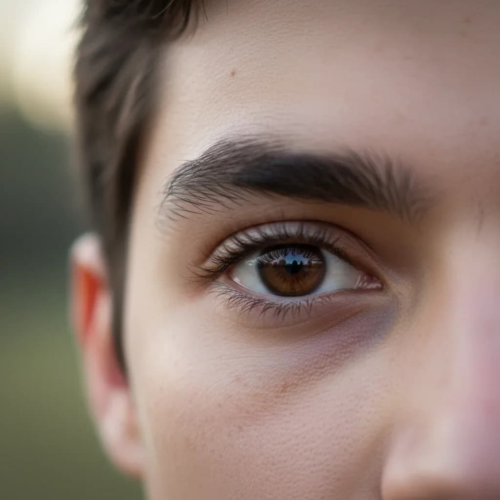 Creative eye color transformation for cosplay styling before