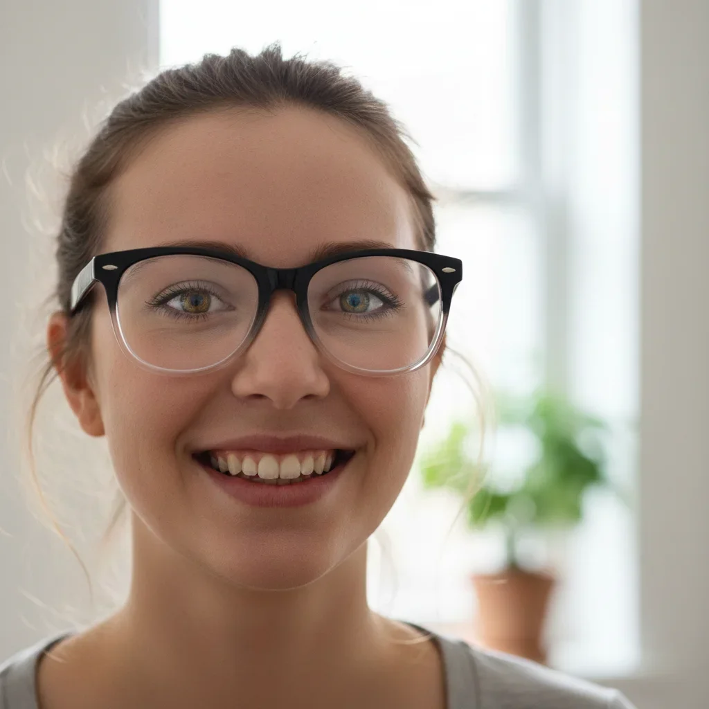 Living room photo with window glare corrected after