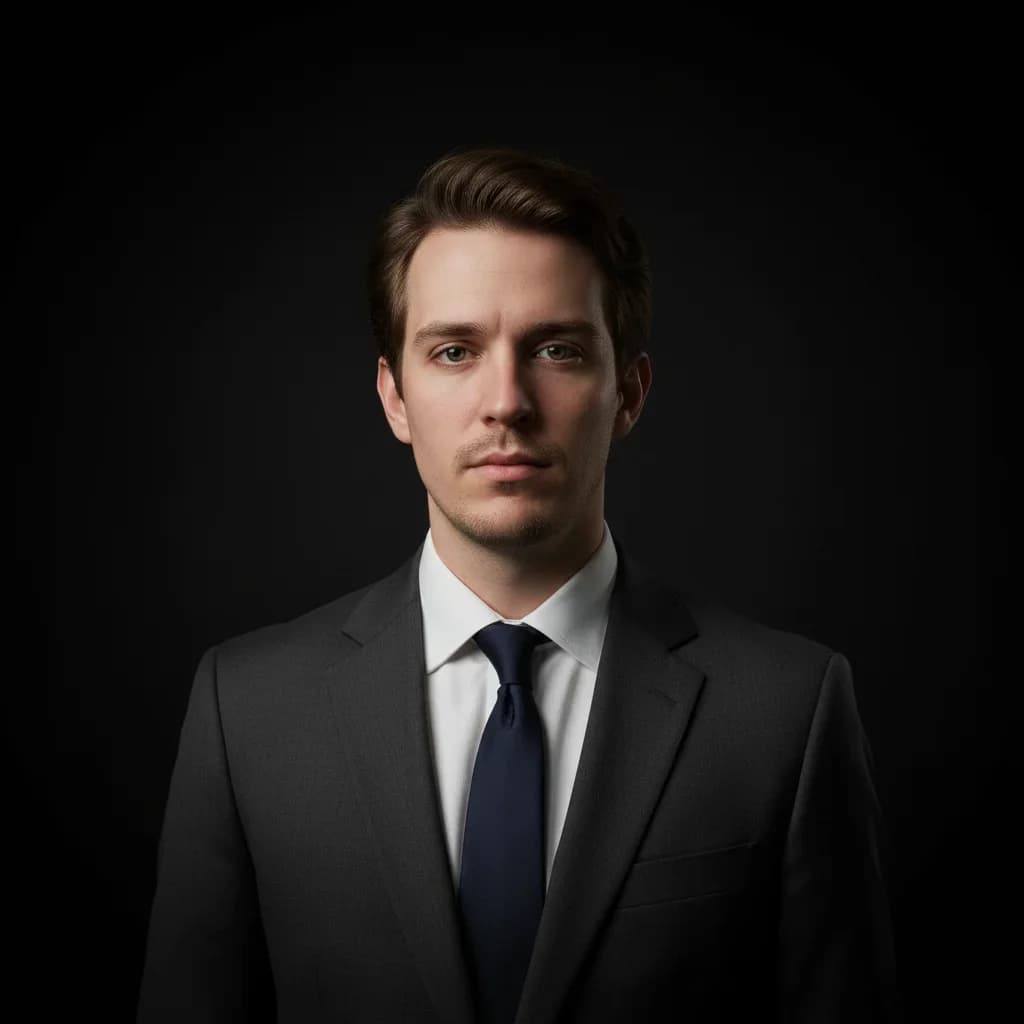 AI headshot showing wardrobe change in a professional portrait after