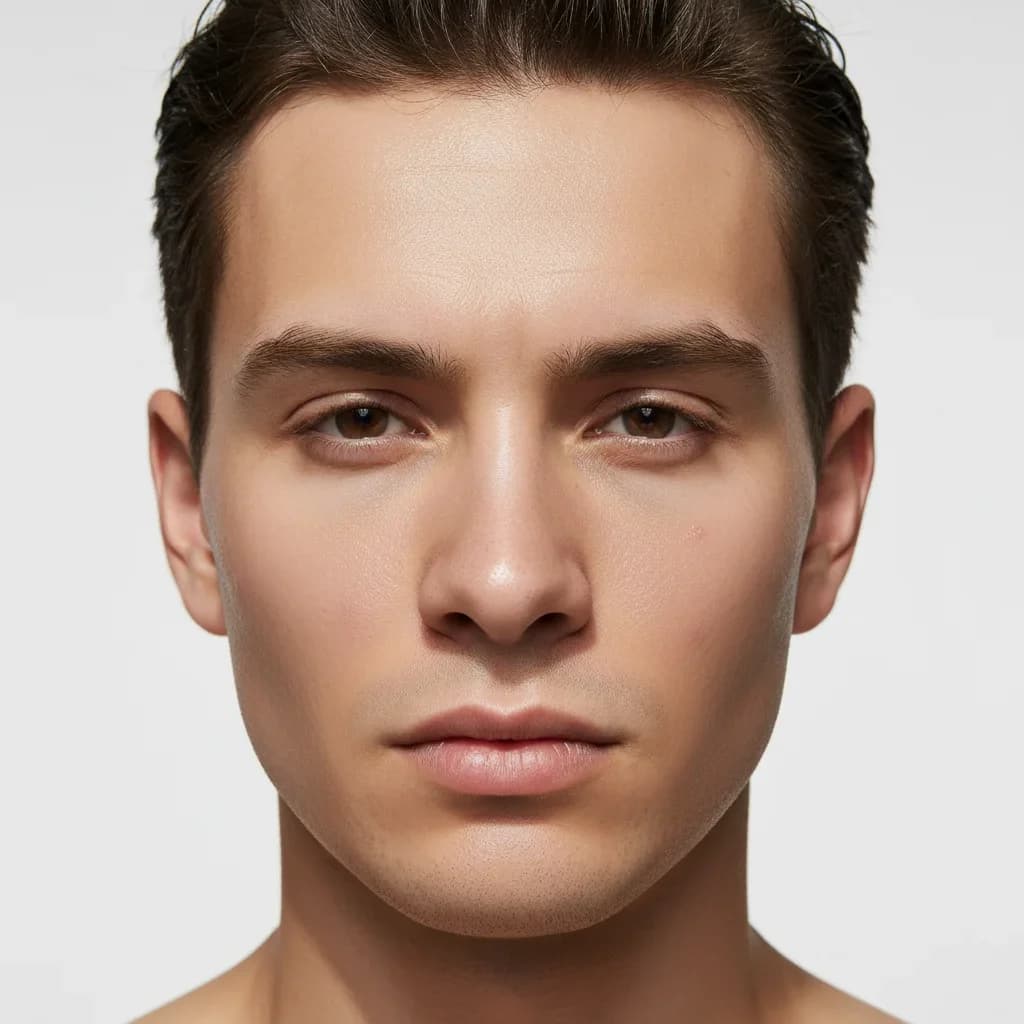 Beauty portrait polished for editorial use after