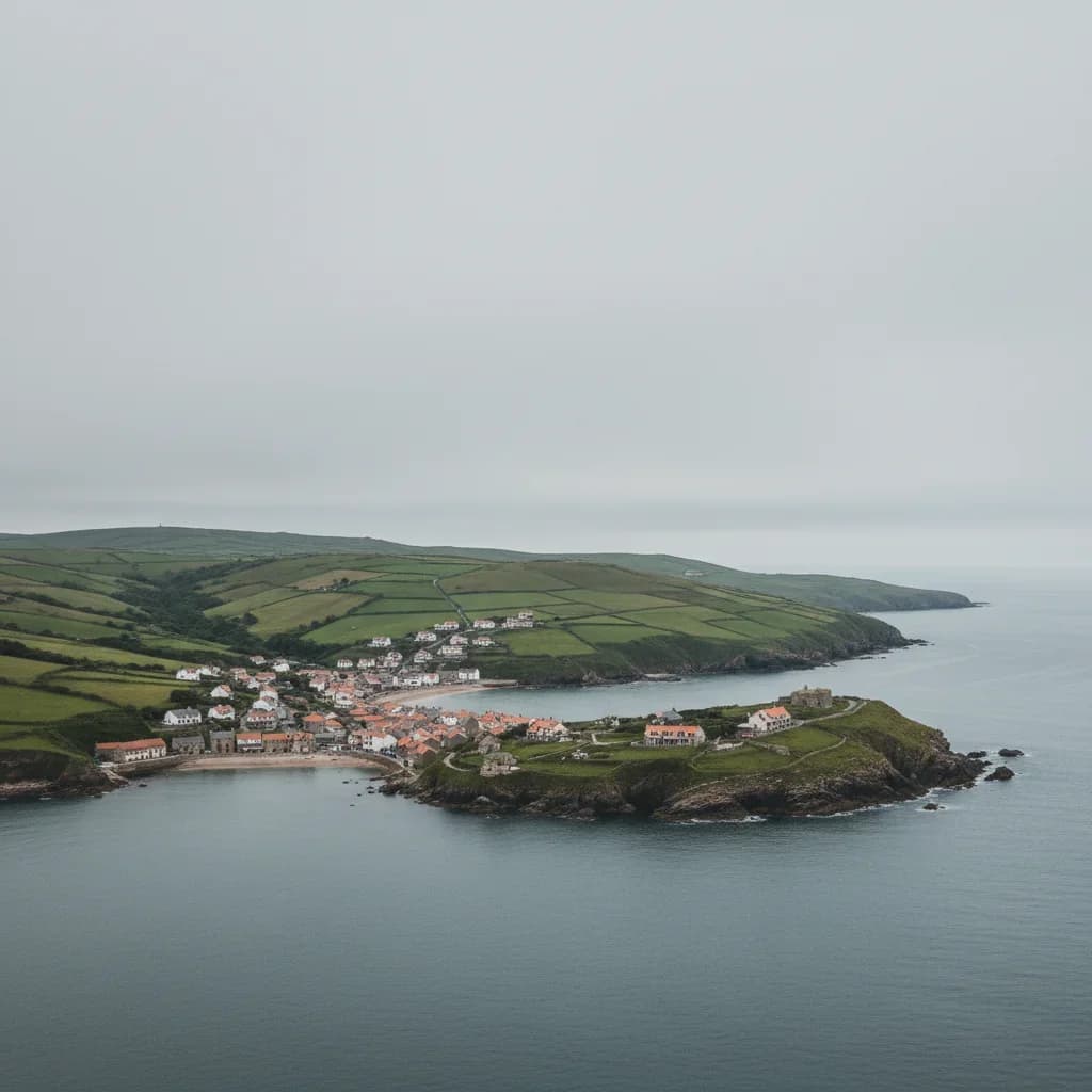 Landscape photo with enhanced sky for travel marketing before